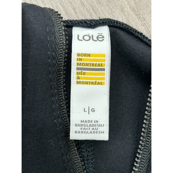 Lole Women's Black Half Zipper V-Neck Babe Robe Shift Dress Size Lg Minimalist - Picture 5 of 10